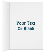 Dancing Blue Raven Grußkarte (Innen (Rechts))