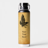 Dancing Blue Raven Trinkflasche (Rückseite)