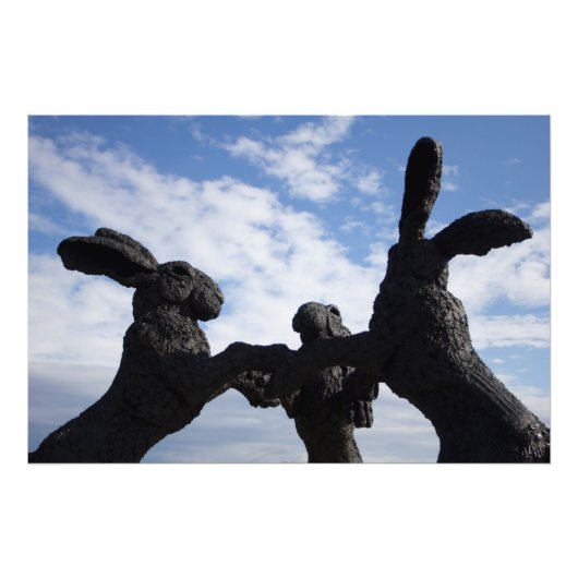 Dancing Bunnies, Dublin, Ohio Fotodruck (Vorne)