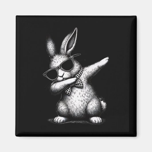 Dancing Bunny - Osterkorb Stuffer Cool Bunny Magnet (Vorne)