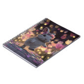 Dancing Bunny Twilight Tulip Notebook Notizblock (Linke Seite)