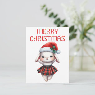 Dancing Bunny - Weihnachtskarte Feiertagskarte
