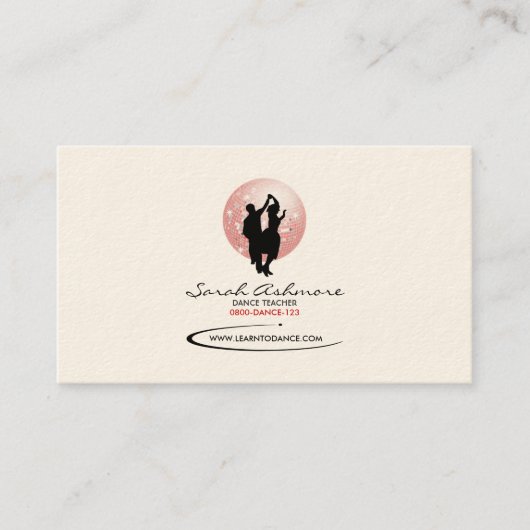 Dancing Business Card Visitenkarte (Vorderseite)