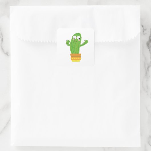 Dancing Cactus Sticker (Tasche)