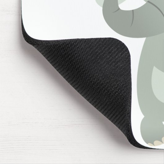 Dancing Cartoon Elephant Mousepad (Ecke)