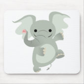 Dancing Cartoon Elephant Mousepad (Vorne)