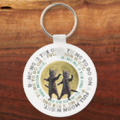 dancing cats-1 schlüsselanhänger (Vorderseite)