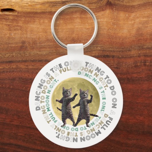 dancing cats-1  schlüsselanhänger (Vorderseite)
