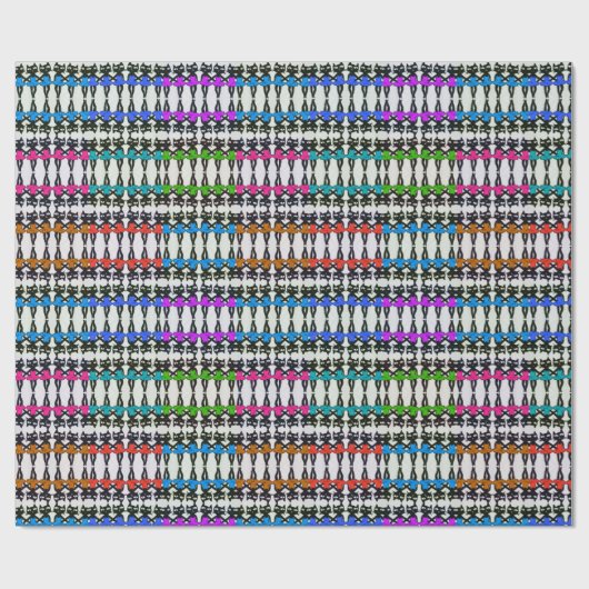 Dancing Cats Wrapping Paper Geschenkpapier (Flach)