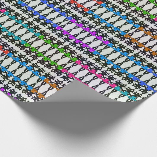 Dancing Cats Wrapping Paper Geschenkpapier (Ecke)