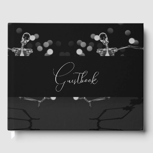 Dancing Celebration X-Ray Skeleton Gästebuch (Vorderseite)