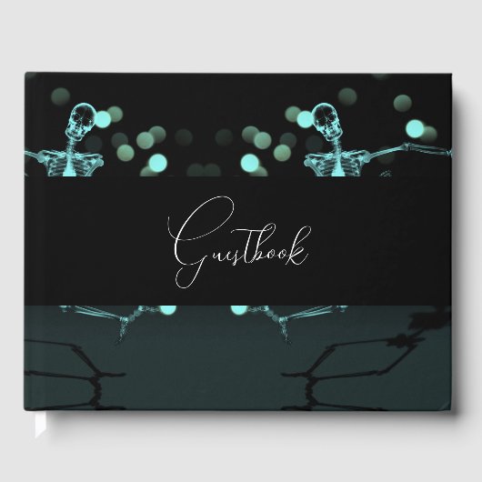 Dancing Celebration X-Ray Skeleton Gästebuch (Vorderseite)