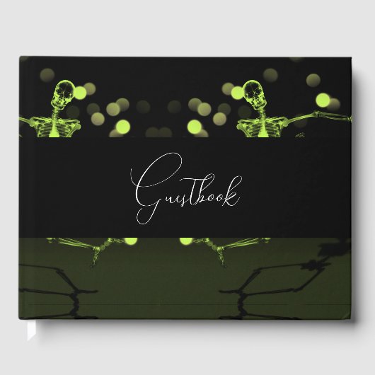 Dancing Celebration X-Ray Skeleton Gästebuch (Vorderseite)