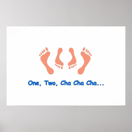 Dancing Cha Cha Feet Poster (Vorne)