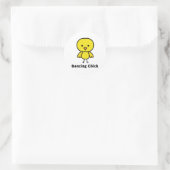 Dancing Chick Runder Aufkleber (Tasche)