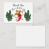 Dancing Chili Vielen Dank Mitteilungskarte (Vorne/Hinten)