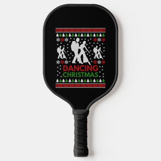 Dancing Christmas Pickleball Schläger (Vorderseite)