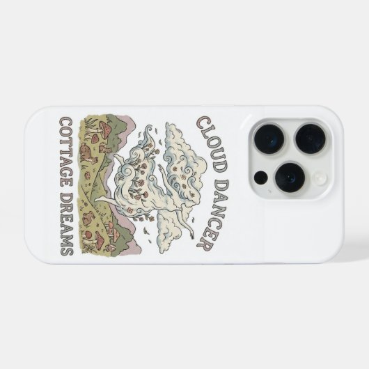 dancing cloud peaceful and joyful iPhone hülle (Rückseite (Horizontal))