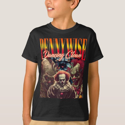Dancing Clown Retro Horror - Perfekt zu Halloween T-Shirt (Vorderseite)