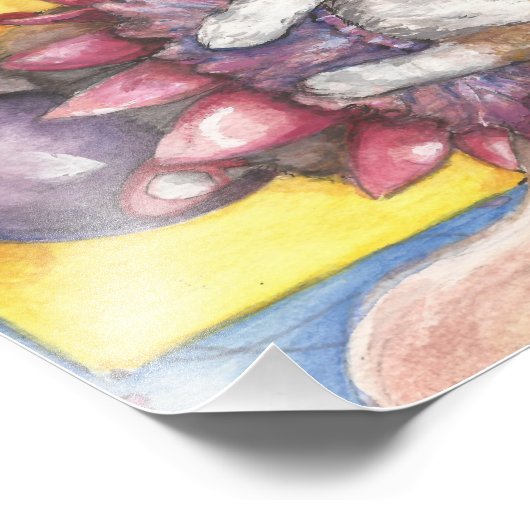 Dancing Corgi Fotodruck (Ecke)