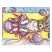 Dancing Corgi Fotodruck (Vorne)