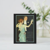 Dancing Couple Arrow Shirt Ad Postkarte (Stehend Vorderseite)