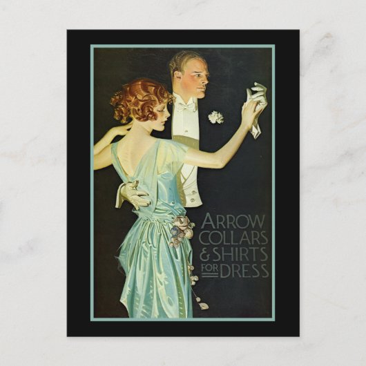 Dancing Couple Arrow Shirt Ad Postkarte (Vorderseite)