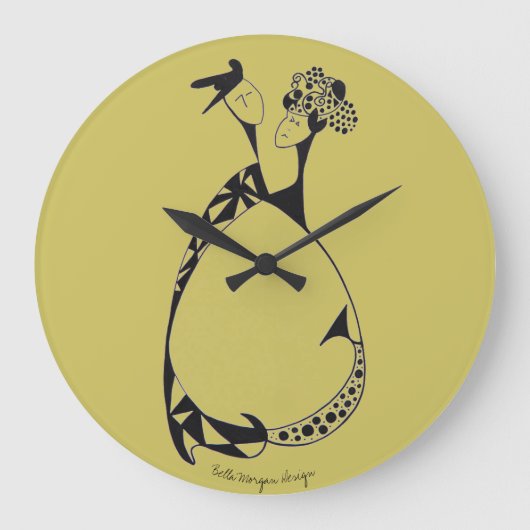 Dancing Couple Clock Große Wanduhr (Vorderseite)