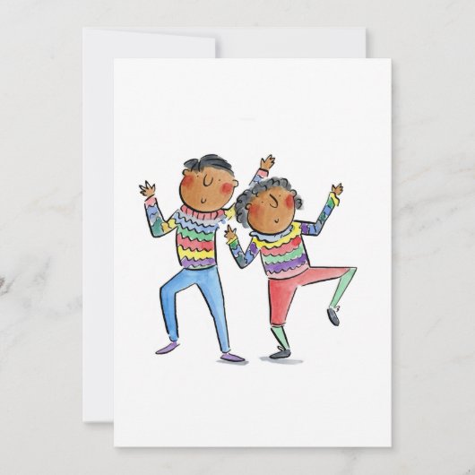 Dancing Couple Einladung (Vorderseite)