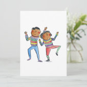 Dancing Couple Einladung (Stehend Vorderseite)