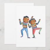 Dancing Couple Einladung (Vorne/Hinten)