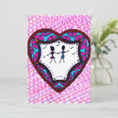 Dancing Couple Feiertagskarte (Stehend Vorderseite)