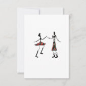 Dancing Couple Flat Card Karte (Vorderseite)