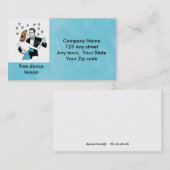 Dancing Couple im Retro-Studio oder Clubkarte Visitenkarte (Vorne/Hinten)