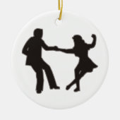 Dancing Couple Keramik Ornament (Vorne)