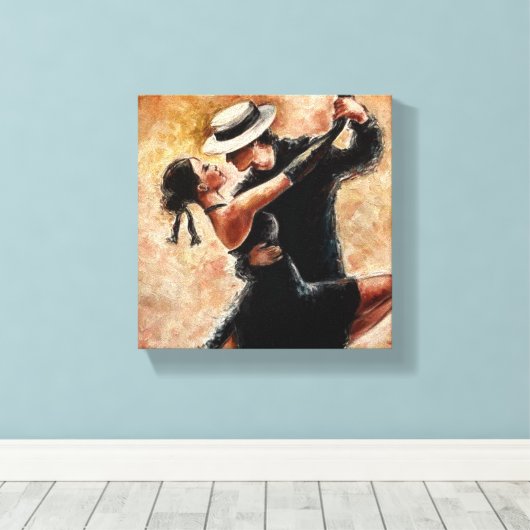 Dancing Couple Leinwanddruck (Insitu (Holzboden))