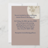 Dancing Couple Mountain Moon Road Intime Hochzeit Einladung (Rückseite)