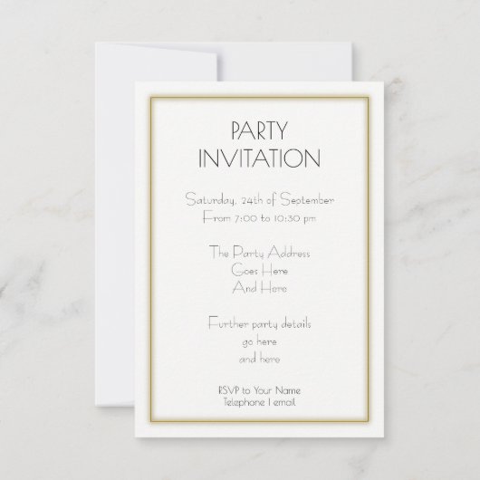 Dancing Couple Party Einladung (Rückseite)