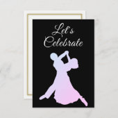 Dancing Couple Party Einladung (Vorne/Hinten)