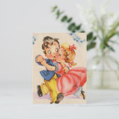 Dancing Couple Postkarte (Stehend Vorderseite)