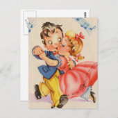 Dancing Couple Postkarte (Vorne/Hinten)