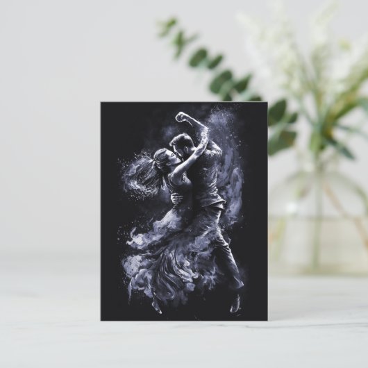 Dancing Couple Postkarte (Stehend Vorderseite)
