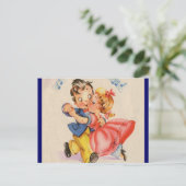 Dancing Couple Postkarte (Stehend Vorderseite)