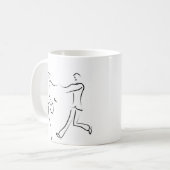 Dancing Couple Sketch Kaffeetasse (Vorderseite Links)