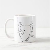 Dancing Couple Sketch Kaffeetasse (Links)