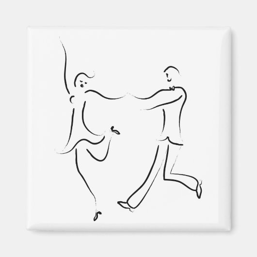 Dancing Couple Sketch Magnet (Vorne)