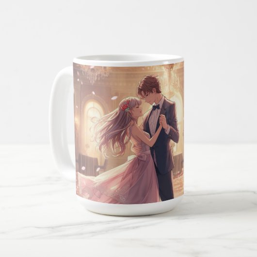 Dancing Couple Valentine's Day Mug Kaffeetasse (Vorderseite Links)