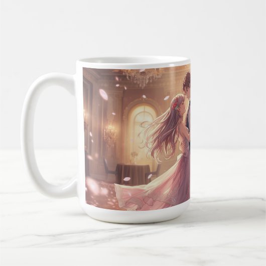 Dancing Couple Valentine's Day Mug Kaffeetasse (Links)