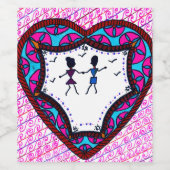 Dancing Couple Weinetikett (Einzelnes Label)