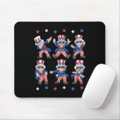 Dancing Dabbing Onkel Sam 4. Juli Jungs Mädchen K Mousepad (Mit Mouse)
